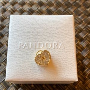 pandora golden charm